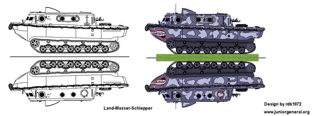 Land-Wasser-Schlepper