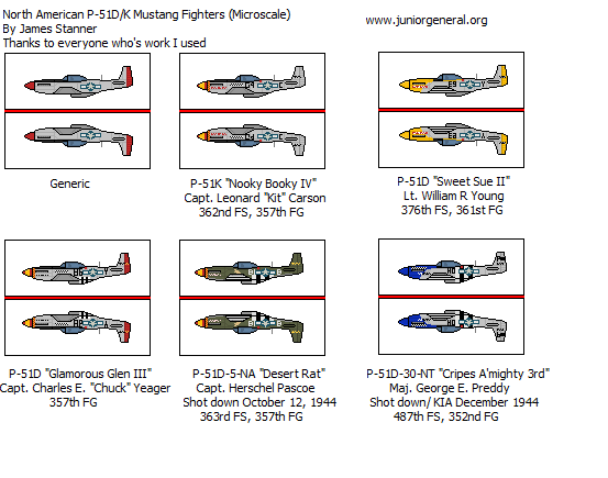 US P51 Mustangs