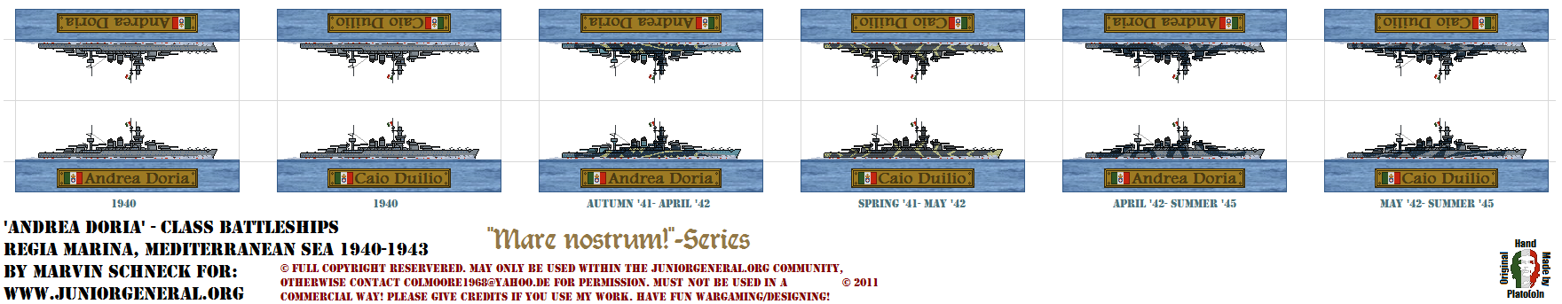 Andrea Doria Class Battleships