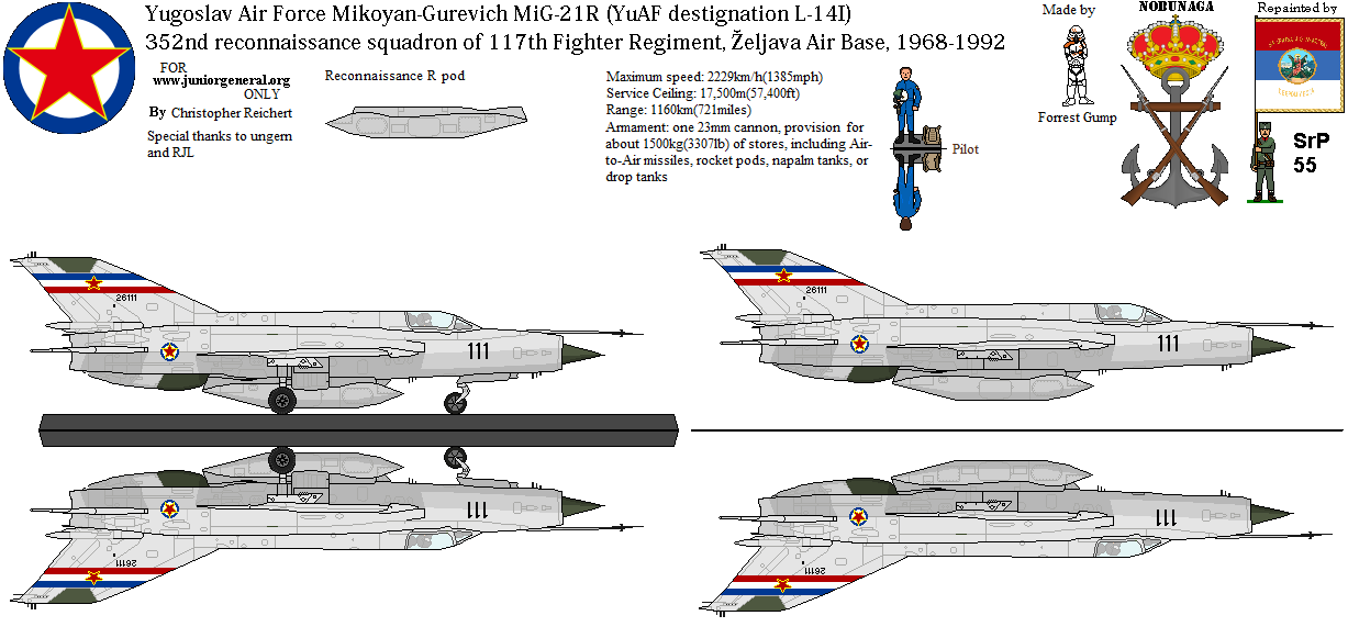 Yugoslavian MiG-21R