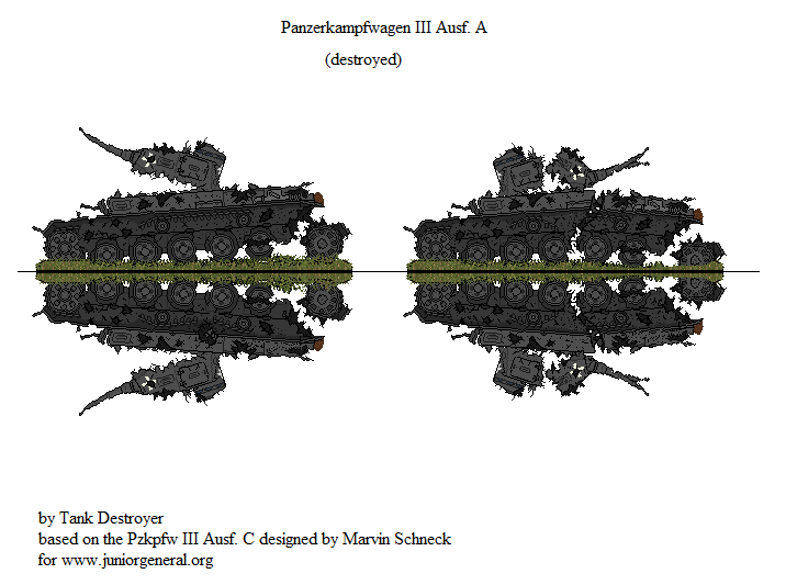 Panzer IIIA, Destroyed