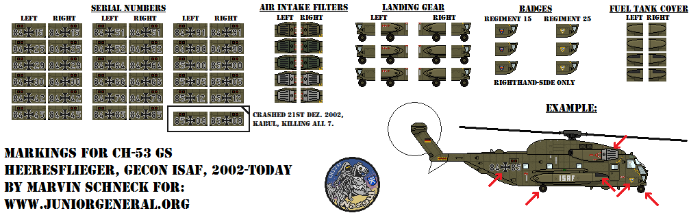 German CH-53 GS Helicopter Markings