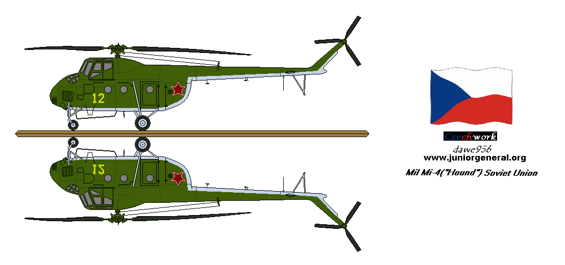 Soviet Mil Mi-4 Helicopter