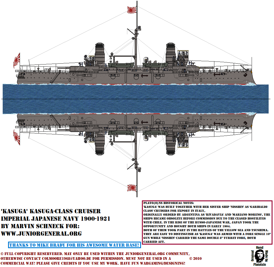 Japanese Kasuga Class Cruiser
