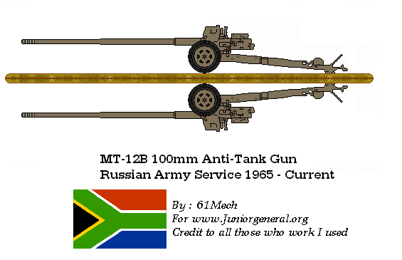 Russian MT-12B 100mm ATG
