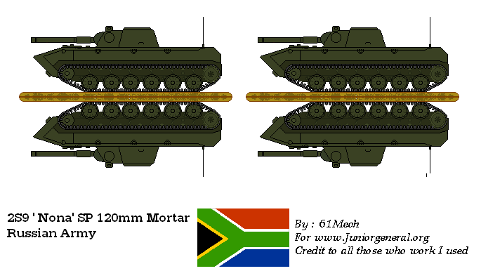 Russian 2S9 Nona 120mm Mortar