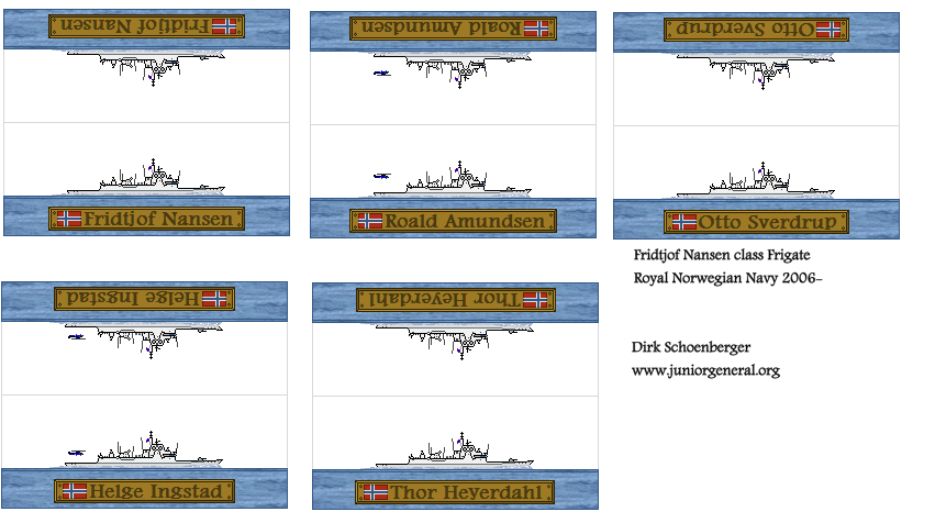 Norwegian Fridtjof Nansen Class Frigates