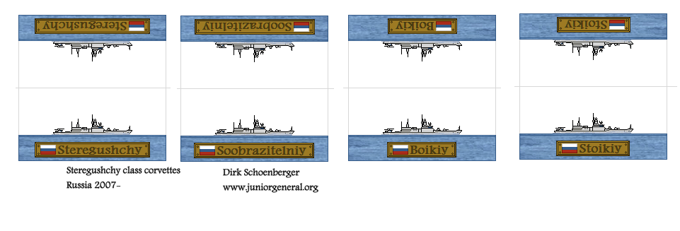 Russian Steregushchy Class Corvettes