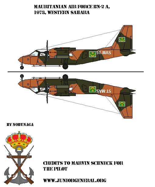 Mauritanian BN-2 A Aircraft