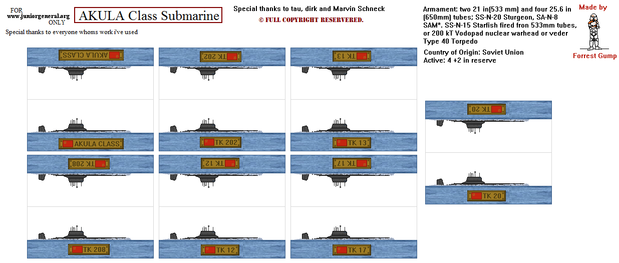 Soviet Akula Class Subs