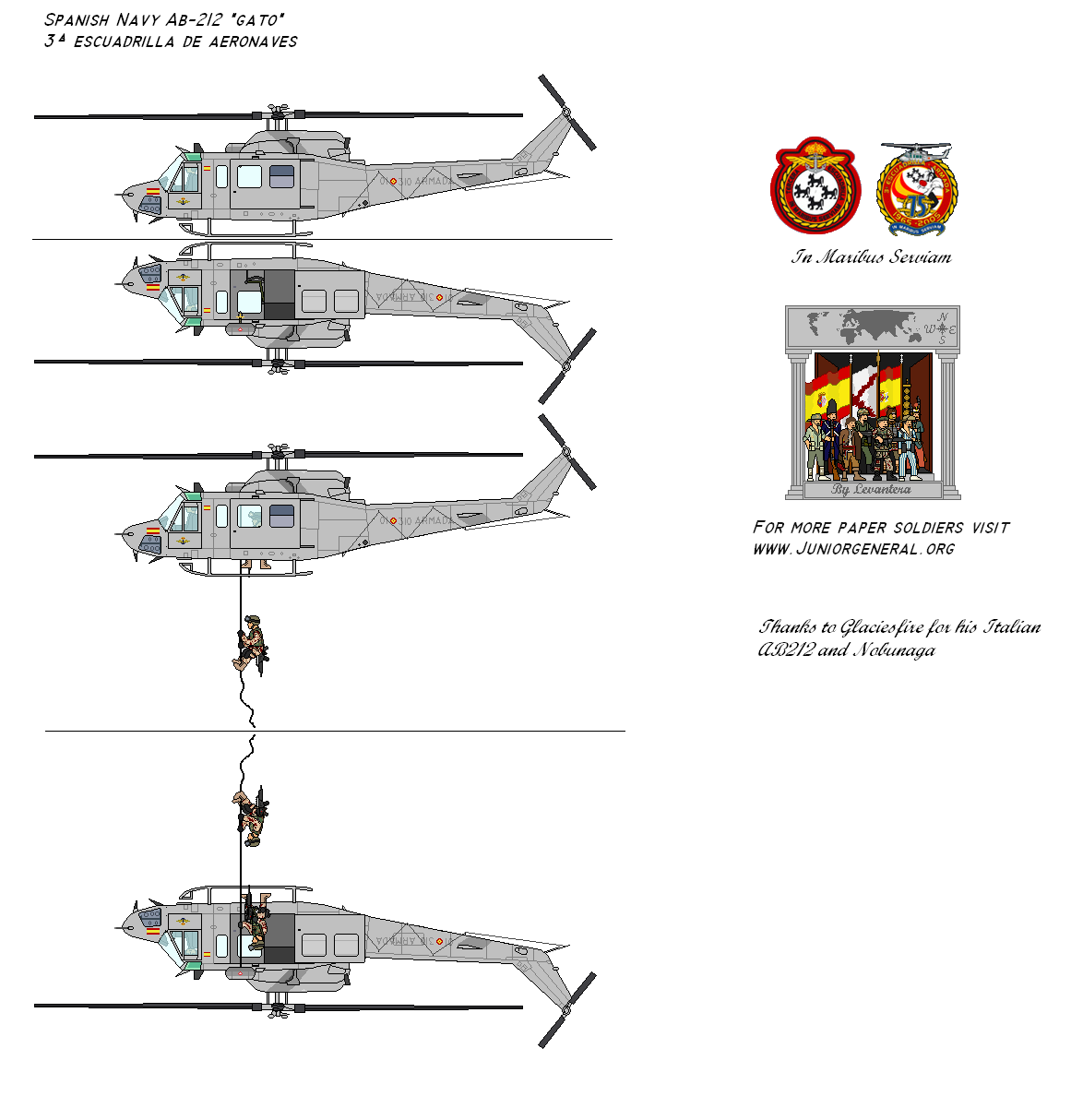 Spanish Navy AB-212 Gato Helicopter