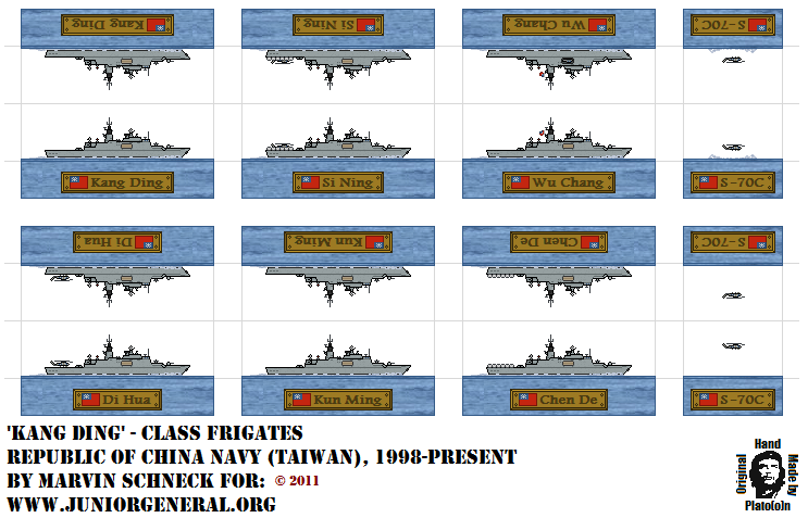 Chinese Kang Ding Class Frigates