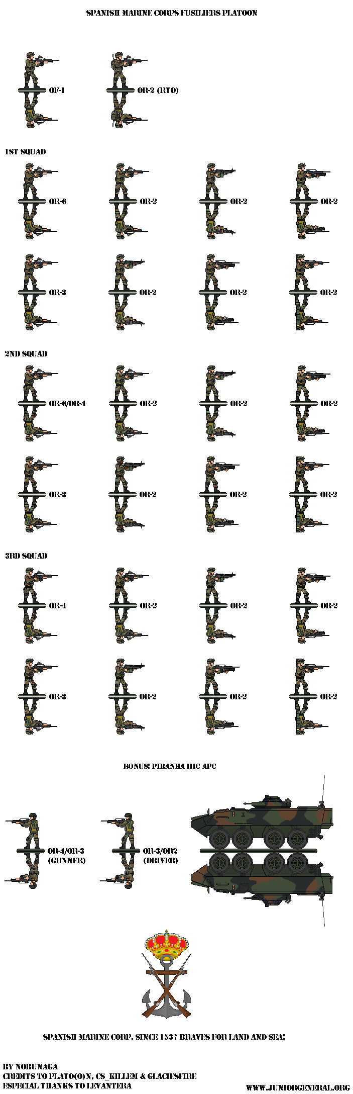 Spanish Marine Fusilier Platoon