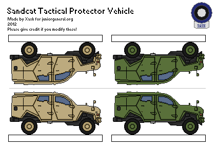 Sandcat Tactical Protector Vehicle