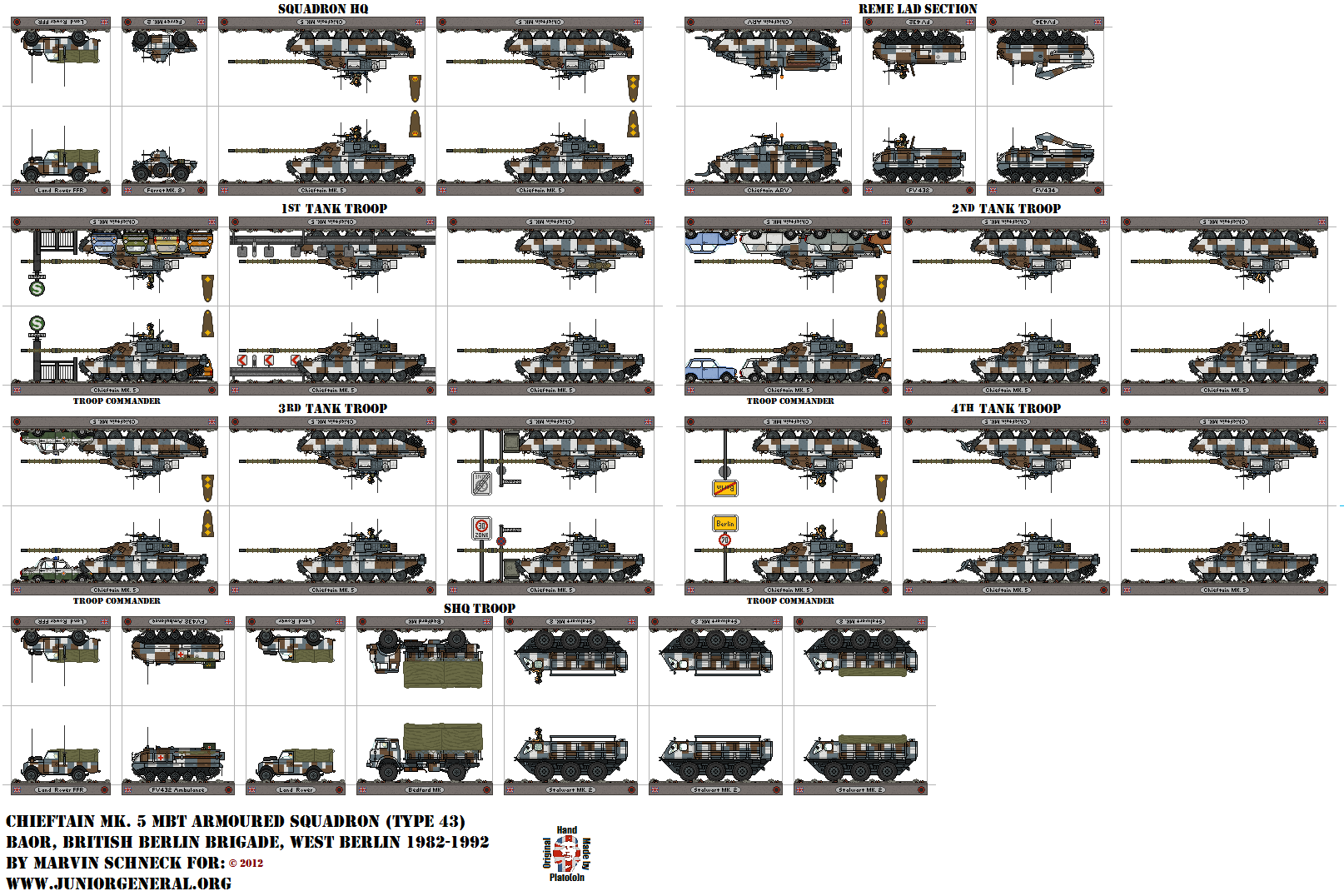 British Chieftain Mk 5 Armored Squadron