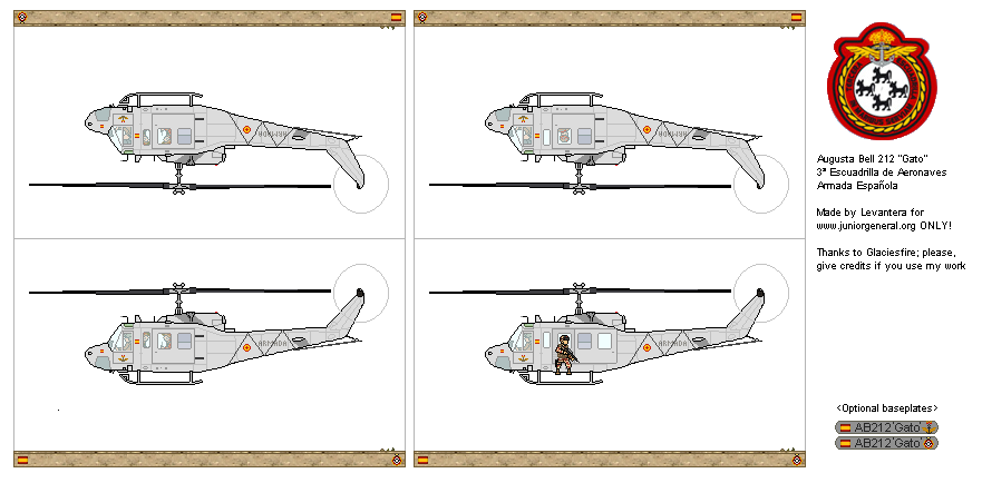 Spanish Augusta Bell 212 Gato