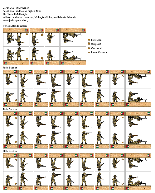 Jordanian Rifle Platoon