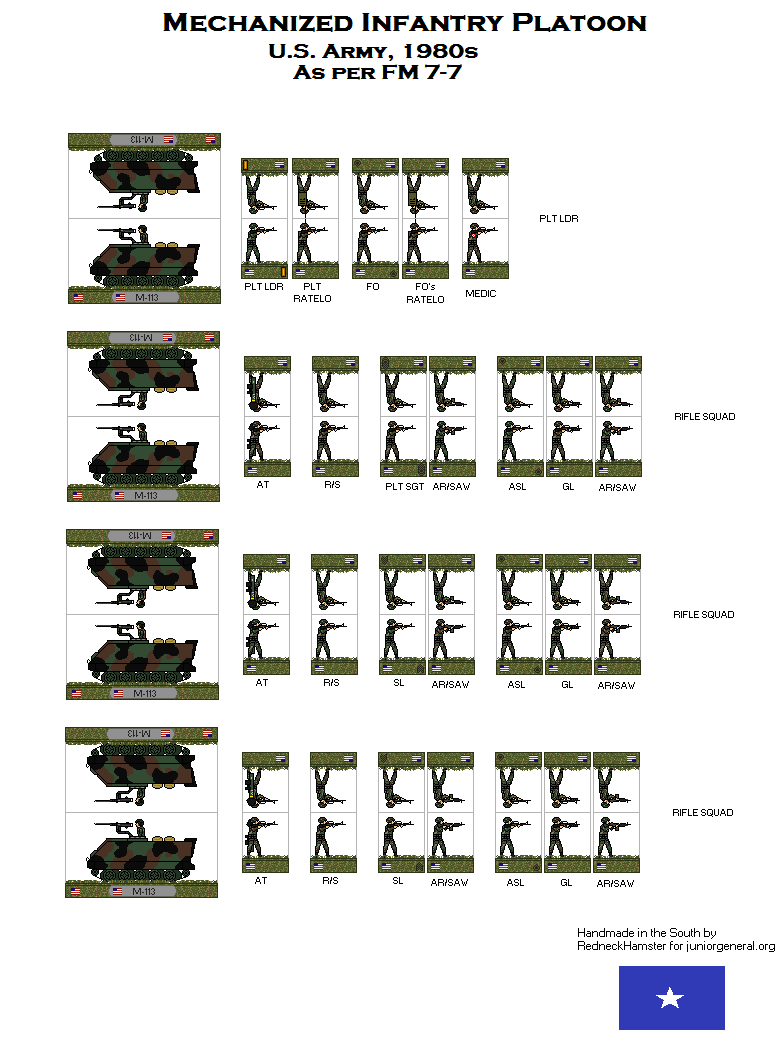 US Mechanized Infantry Platoon