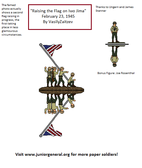 Raising Flag on Iwo Jima