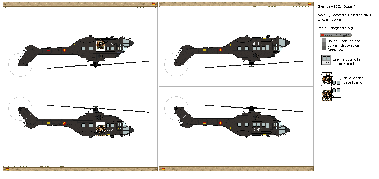 Spanish AS532 Cougar Helicopter