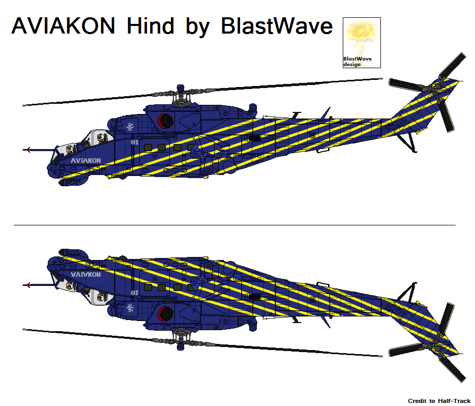 Aviakon Hind Helicopter