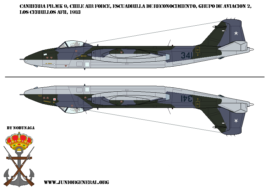 Chile Canberra PR.Mk 9