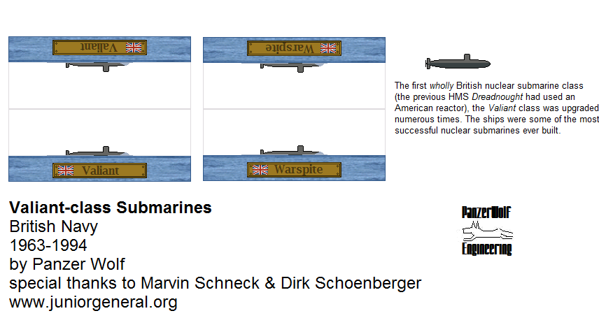 British Valiant Class Submarines