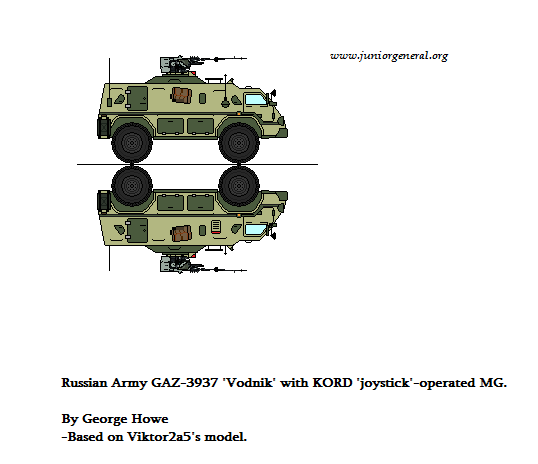 Russian GAZ-3937 Vodnik