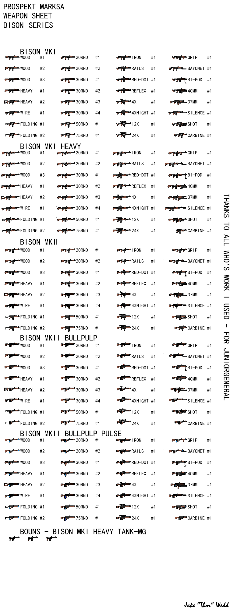 Prospekt Marksa Weapon Sheet 1