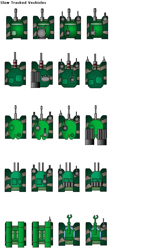 Top Down Slow tracked Vehicles (2)