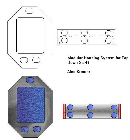 Top down Modular Housing System