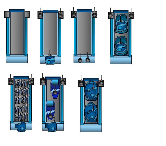 Top down landing ship