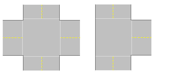Top Down T-Road Sections.