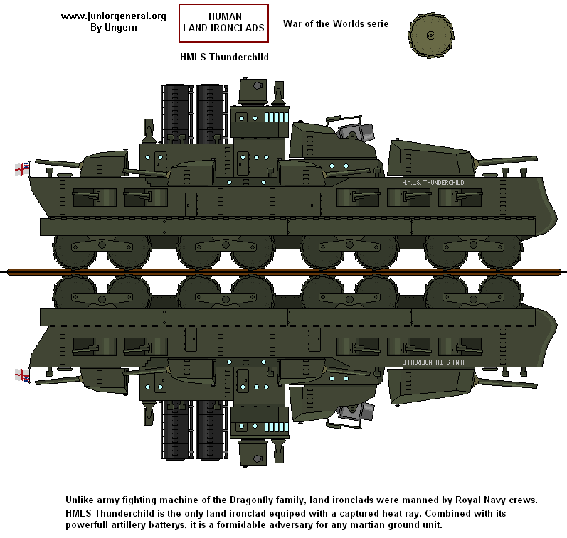 (War of the worlds) Human land ironclads 2
