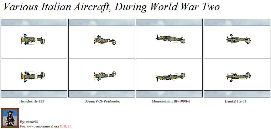 Italian Aircraft ww2