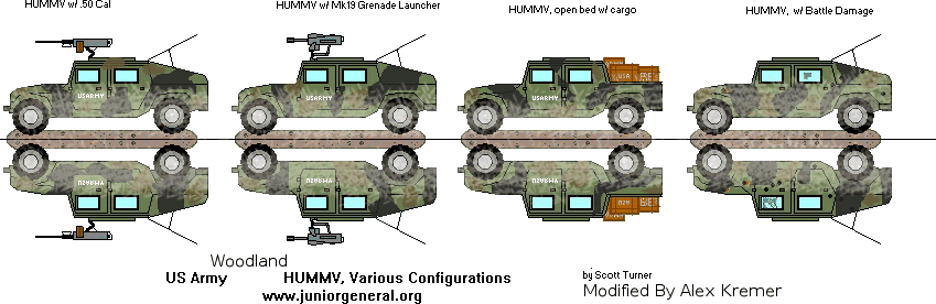 HMMWV Woodland Camo 2