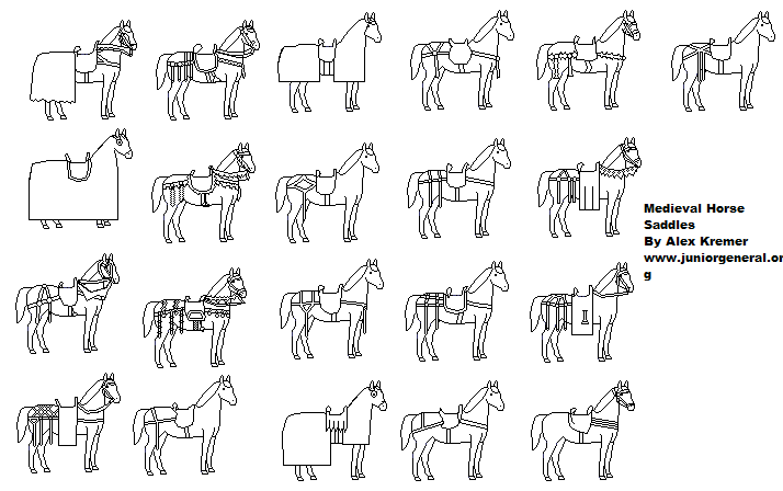 Medieval Horse Saddles