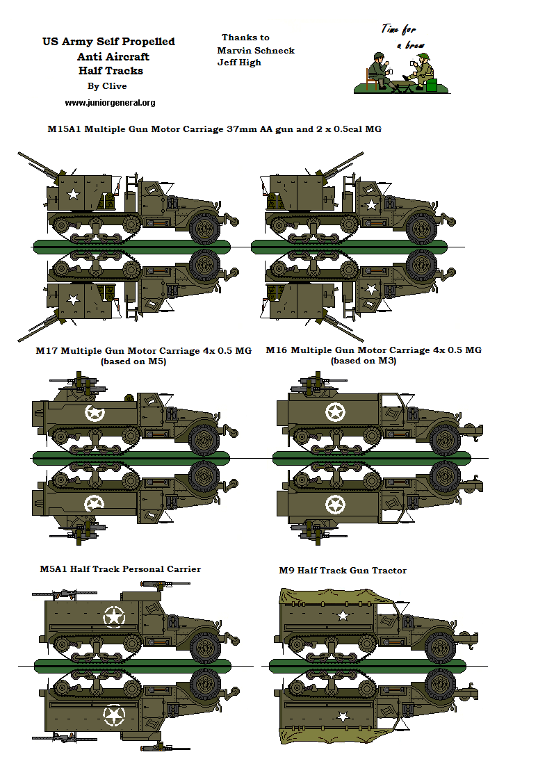 Half-Track Self-Propelled Anti-Aircraft Guns