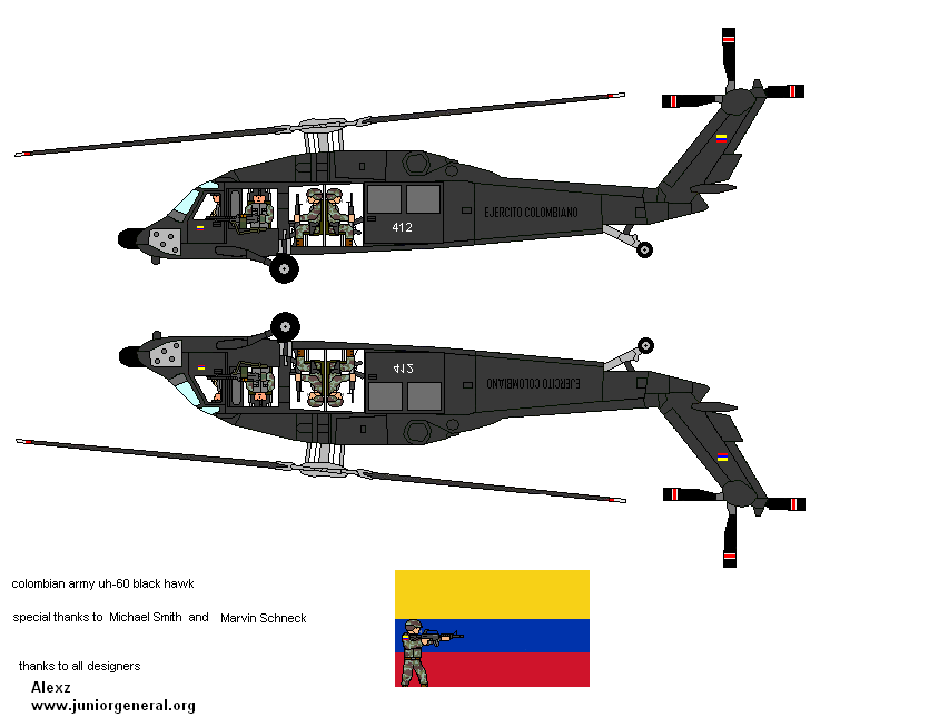Colombian UH-60 Blackhawk Helicopter
