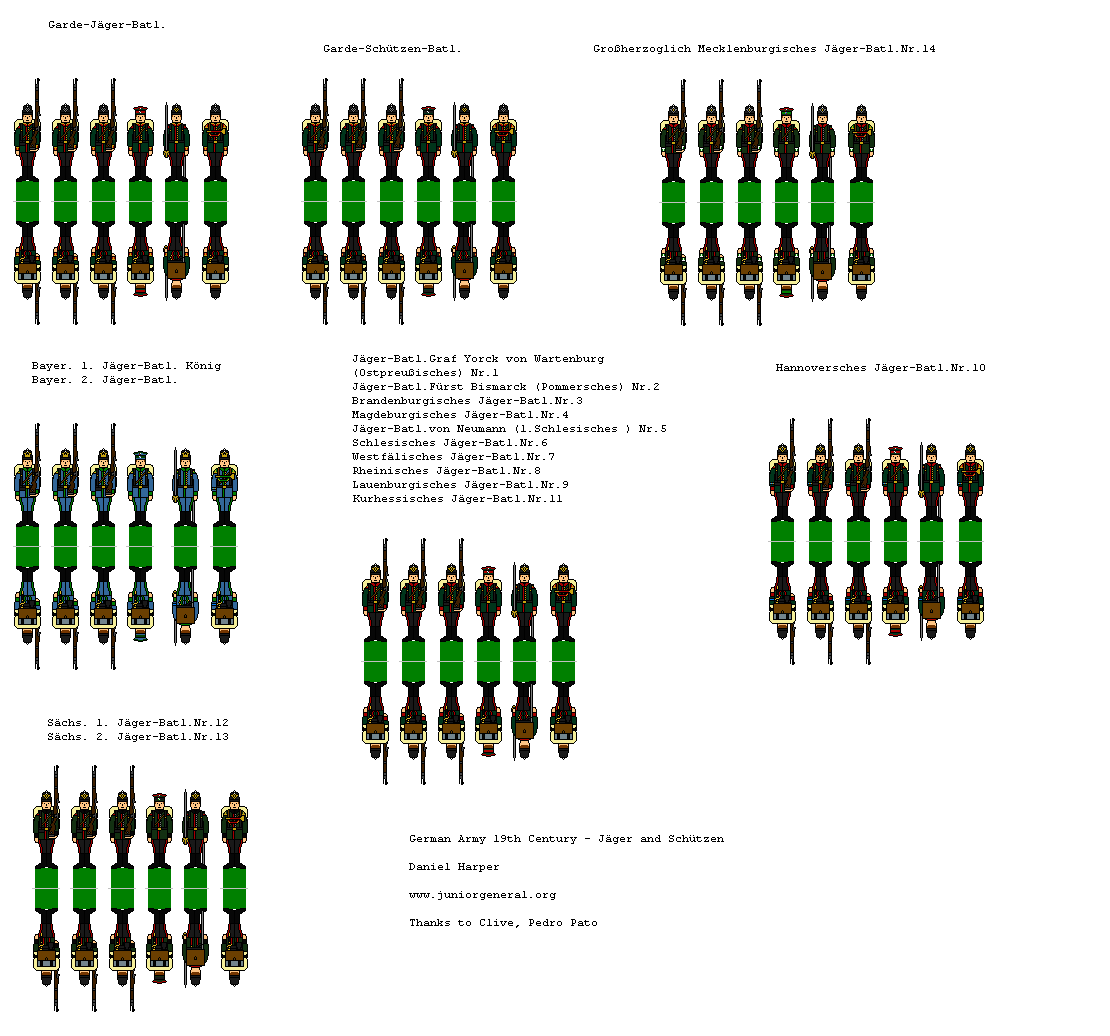 Bavarian Jagers and Schutzen