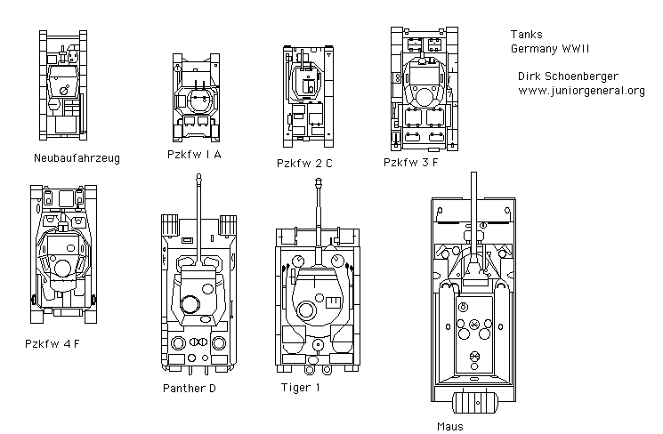 Top Down German BW Tanks