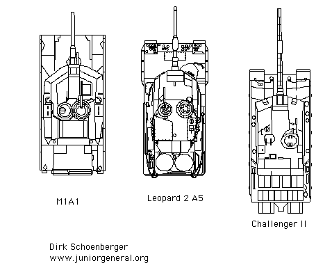 Top Down Modern BW tanks