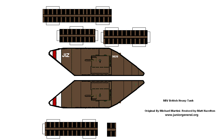 British Mark IV 3-D Tank 2