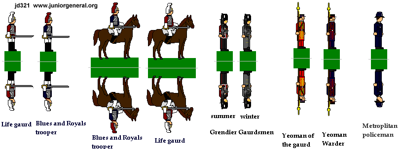 British Ceremonial Guards and Police
