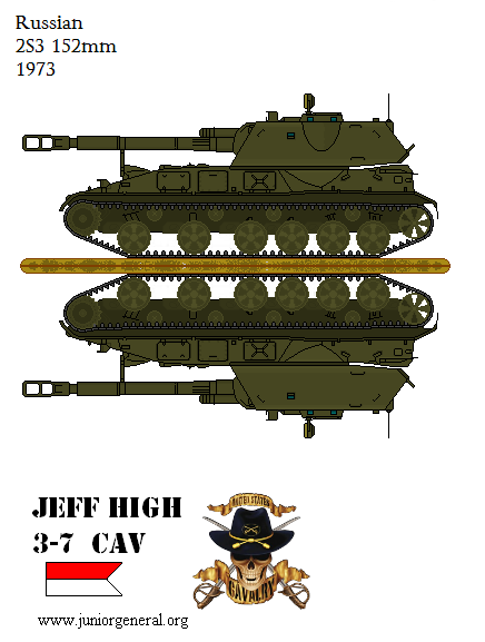 Soviet 2S3 152mm Artillery