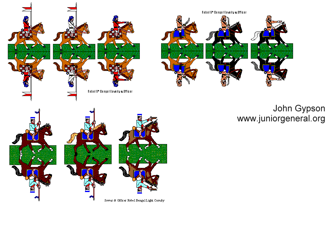 Indian Rebellion (1857) Rebel Bengal Cavalry