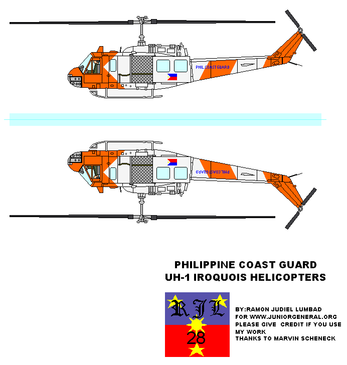 Phillipines UH-1 Iroquios Helicopter