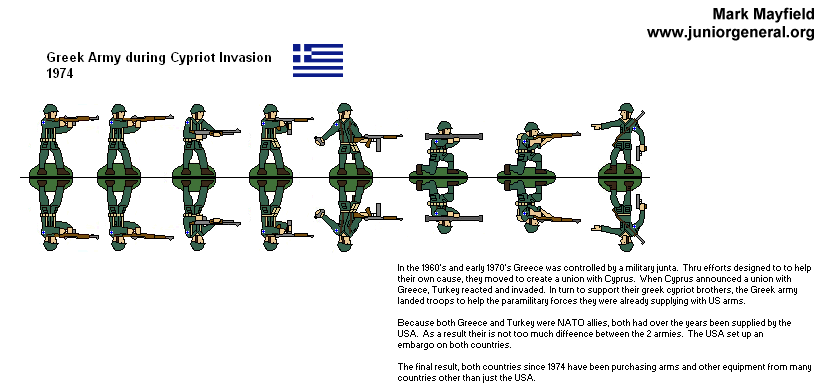 Cypriot Invasion (1974) Greek Army