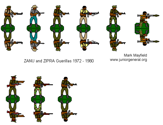 ZANU and ZIRPA Guerrillas 1970's