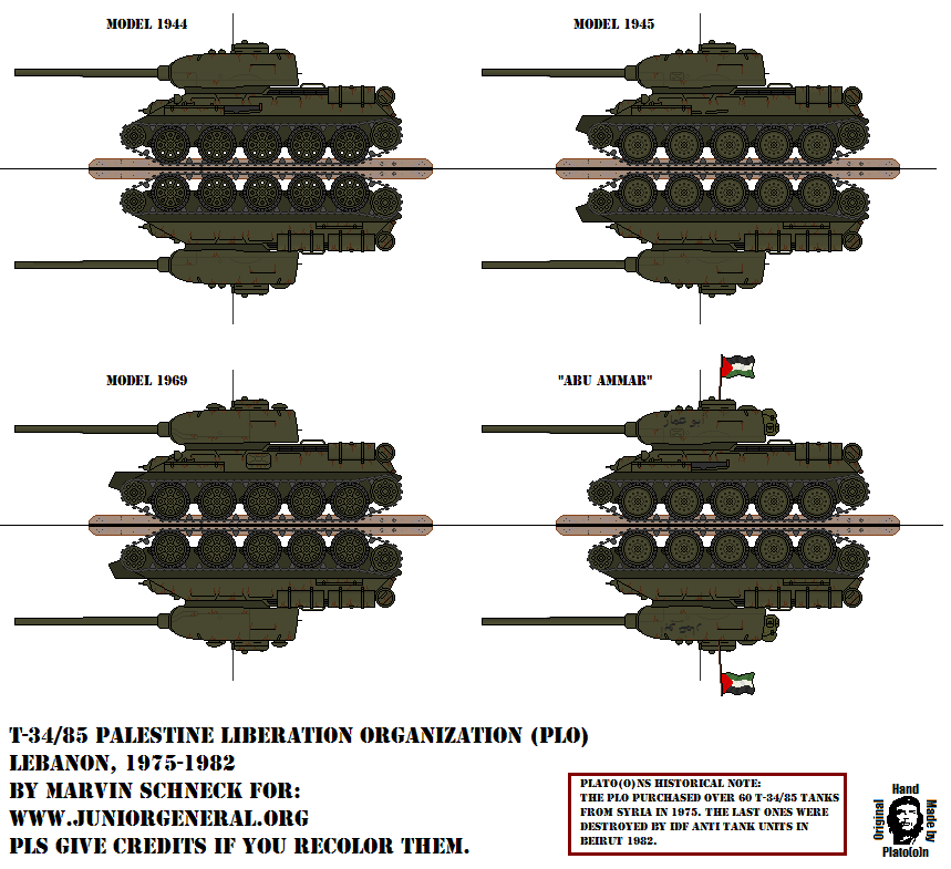 Palestinian T-34/85 Tank